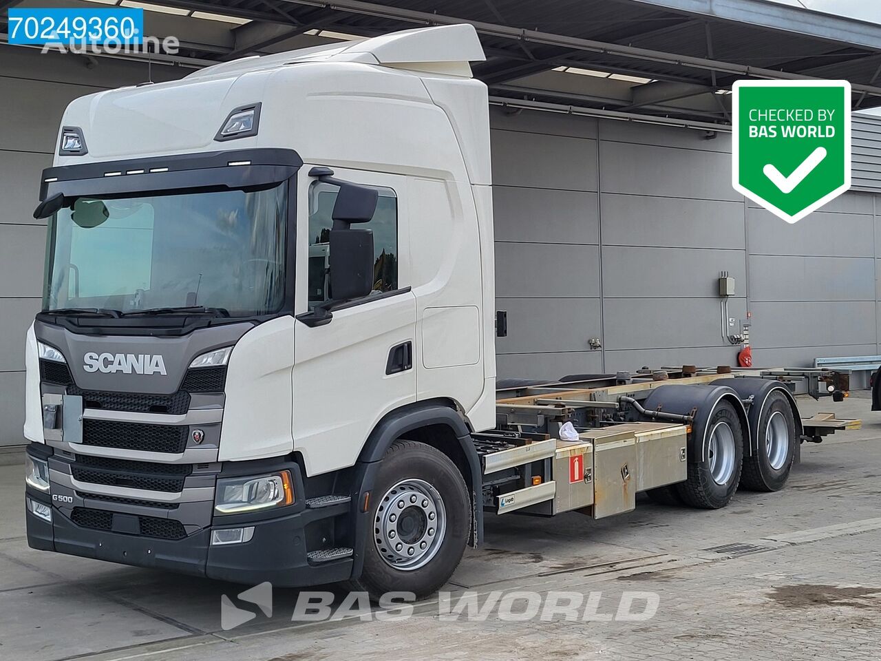 контейнеровоз Scania G500 6X2 Retarder Liftachse Ladebordwand ACC Navi LED