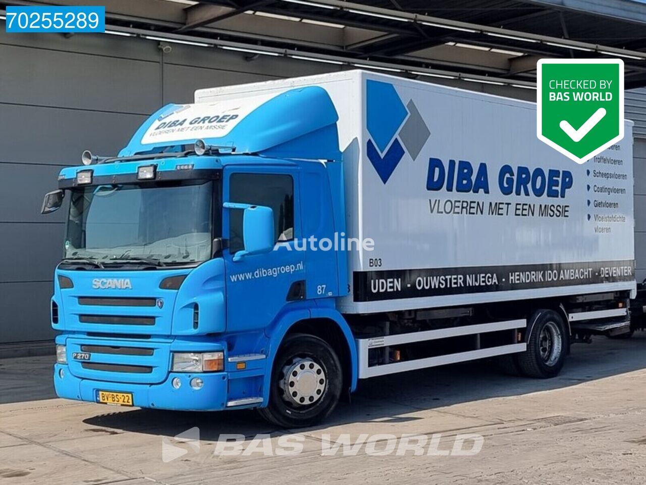 컨테이너 섀시 Scania P270 4X2 BDF truck Ladebordwand Euro 4