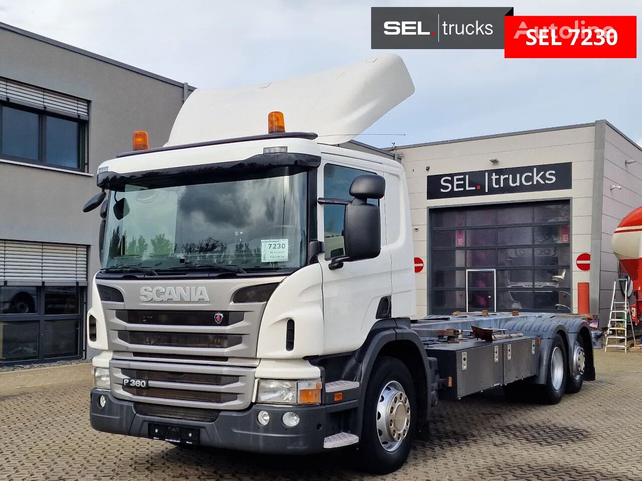 sasis kontainer Scania P360 LB6X2*4HNB Lenkachse / Liftachse