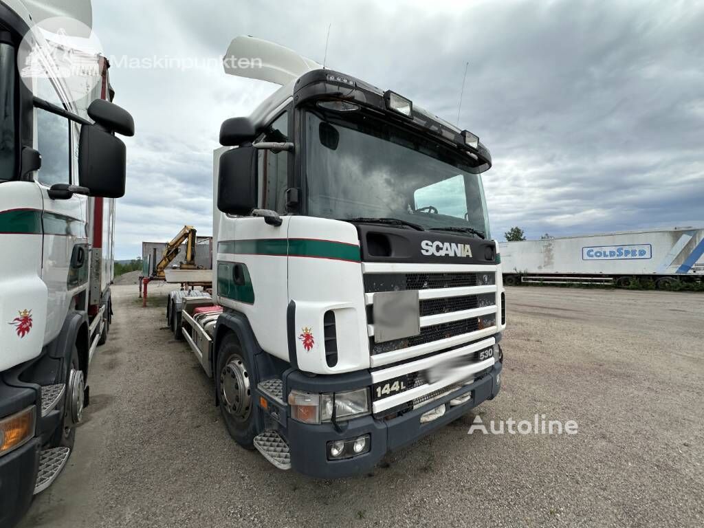 camion porte-conteneur Scania R 124 LB