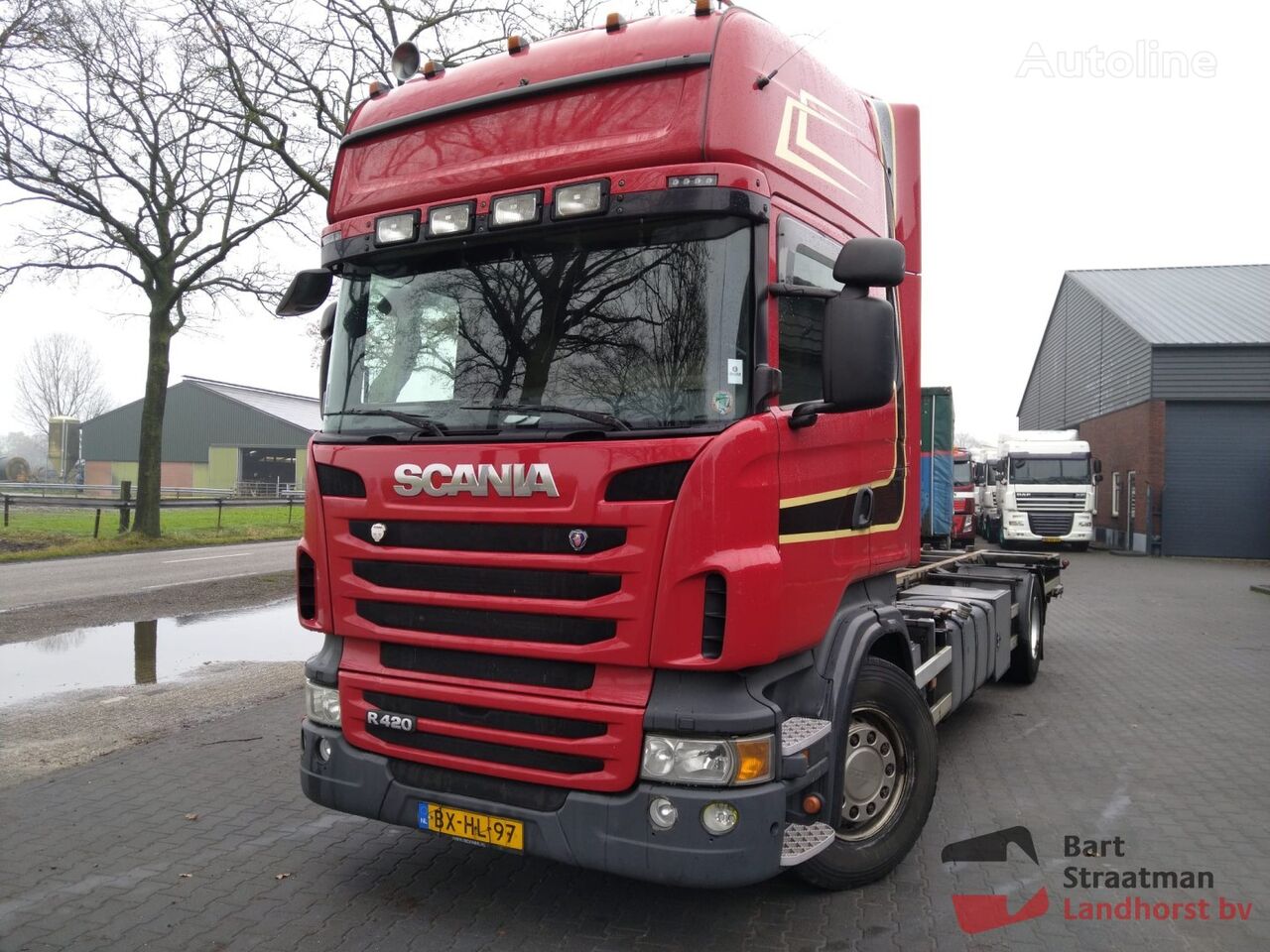ciężarówka do przewozu kontenerów Scania R 420 B 4X2 met BDF containersysteem en laadklep