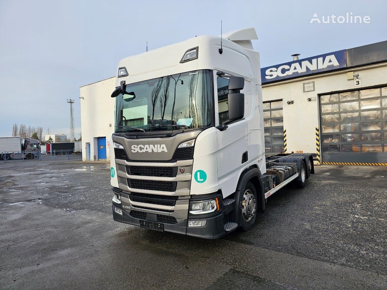 Scania R 450 container chassis