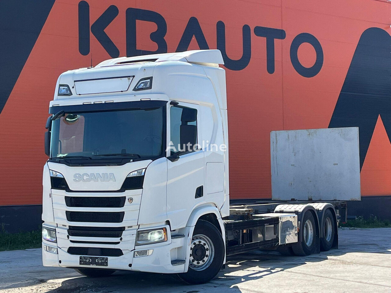 Scania R 500 6x2 RETARDER / 9 TON FRONT AXLE / CHASSIS L=7200 mm Containerchassis LKW