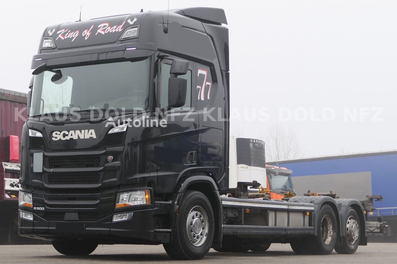 camion porte-conteneur Scania R 500 Retarder BDF Lift-/Lenkachse LBW Euro 6