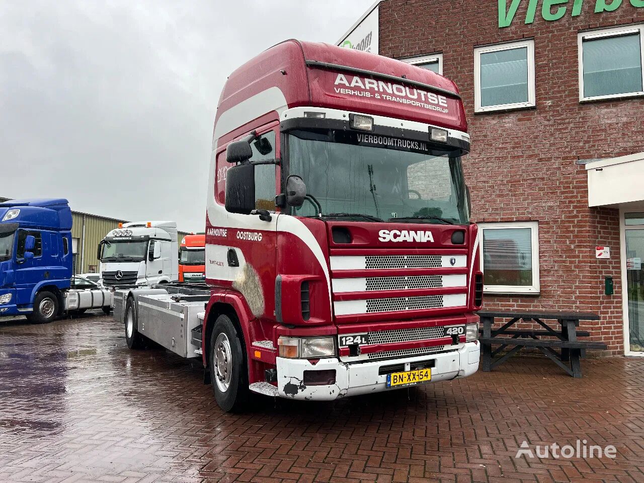 Scania R124-420 124-420 4X2 TOPLINE MANUAL RETARDER containertransporter