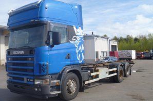 camion pentru transport containere Scania R164GB