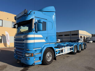 Scania R730 8X4*4 EURO6 + RETARDER + HYDRAULIC PUMP + BDF 20FT containerchassi lastbil