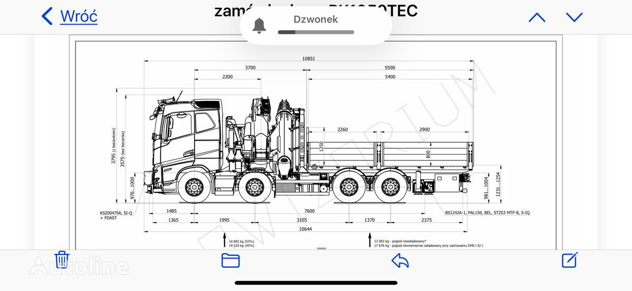 camion pentru transport containere Volvo FH 500 nou