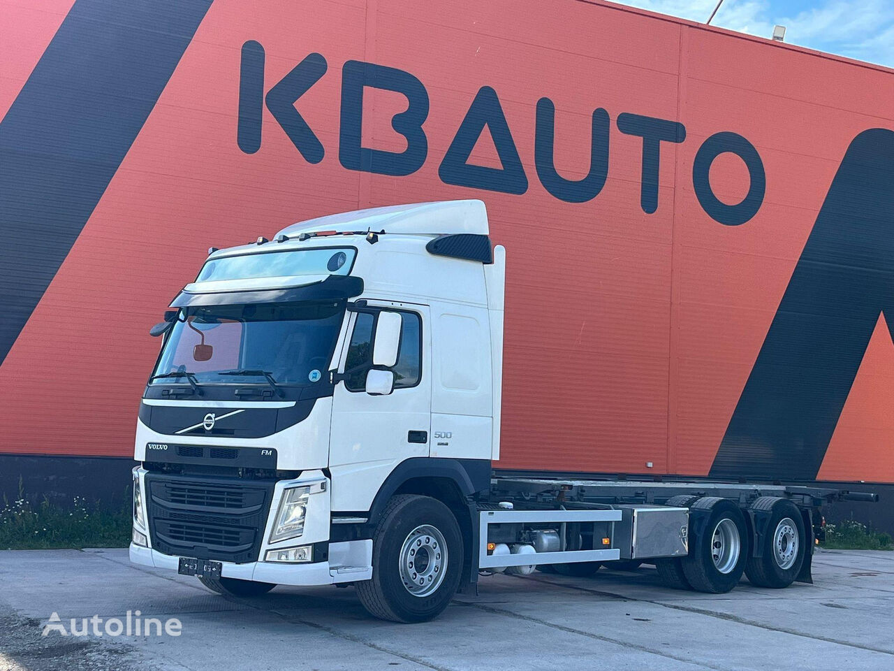 φορτηγό μεταφοράς εμπορευματοκιβωτίων Volvo FM 500 6x2*4 9 TON FRONT AXLE