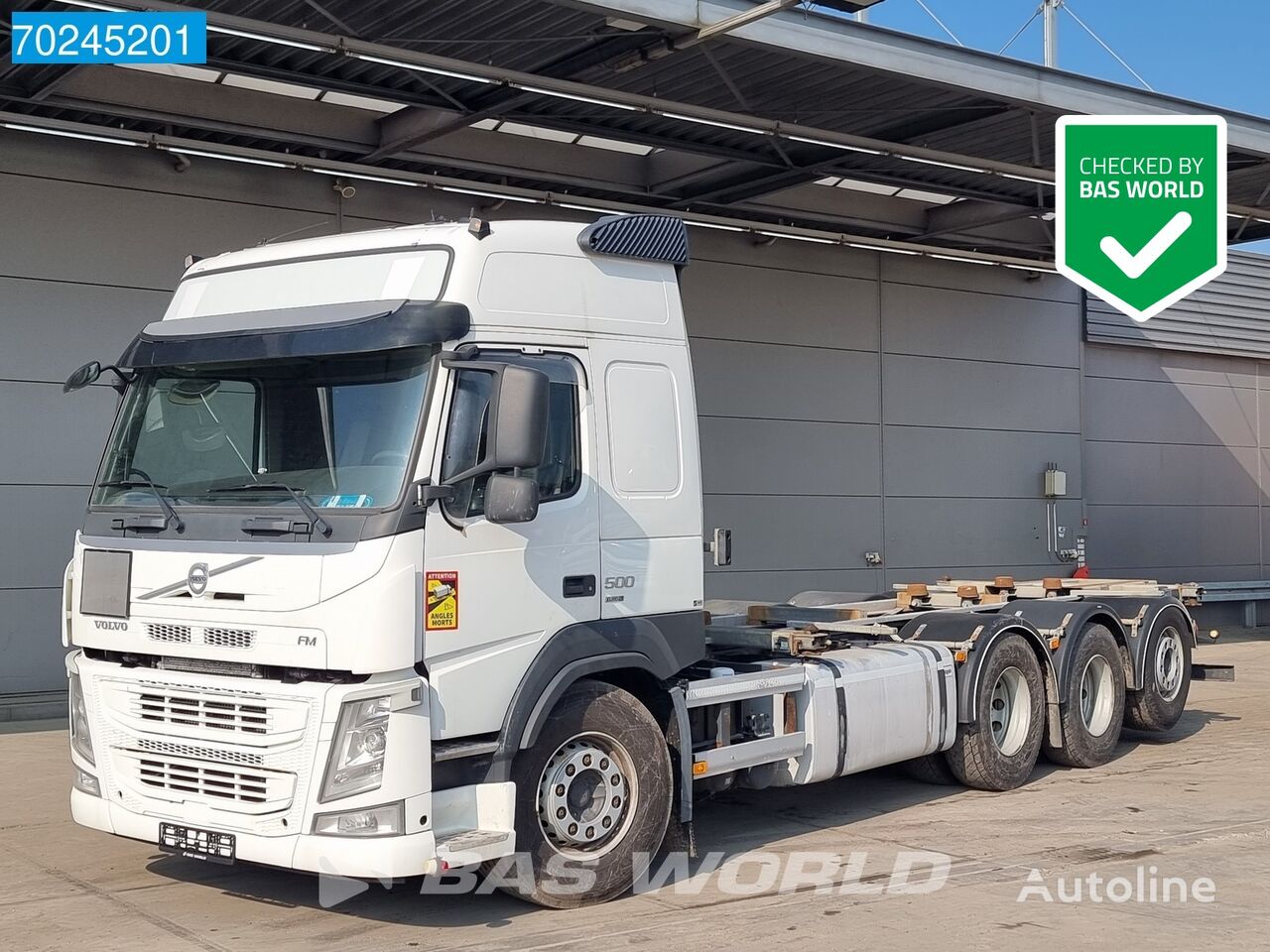 تریلی مخصوص حمل کانتینر Volvo FM 500 8X4 Retarder Xenon Lift+Lenkachse