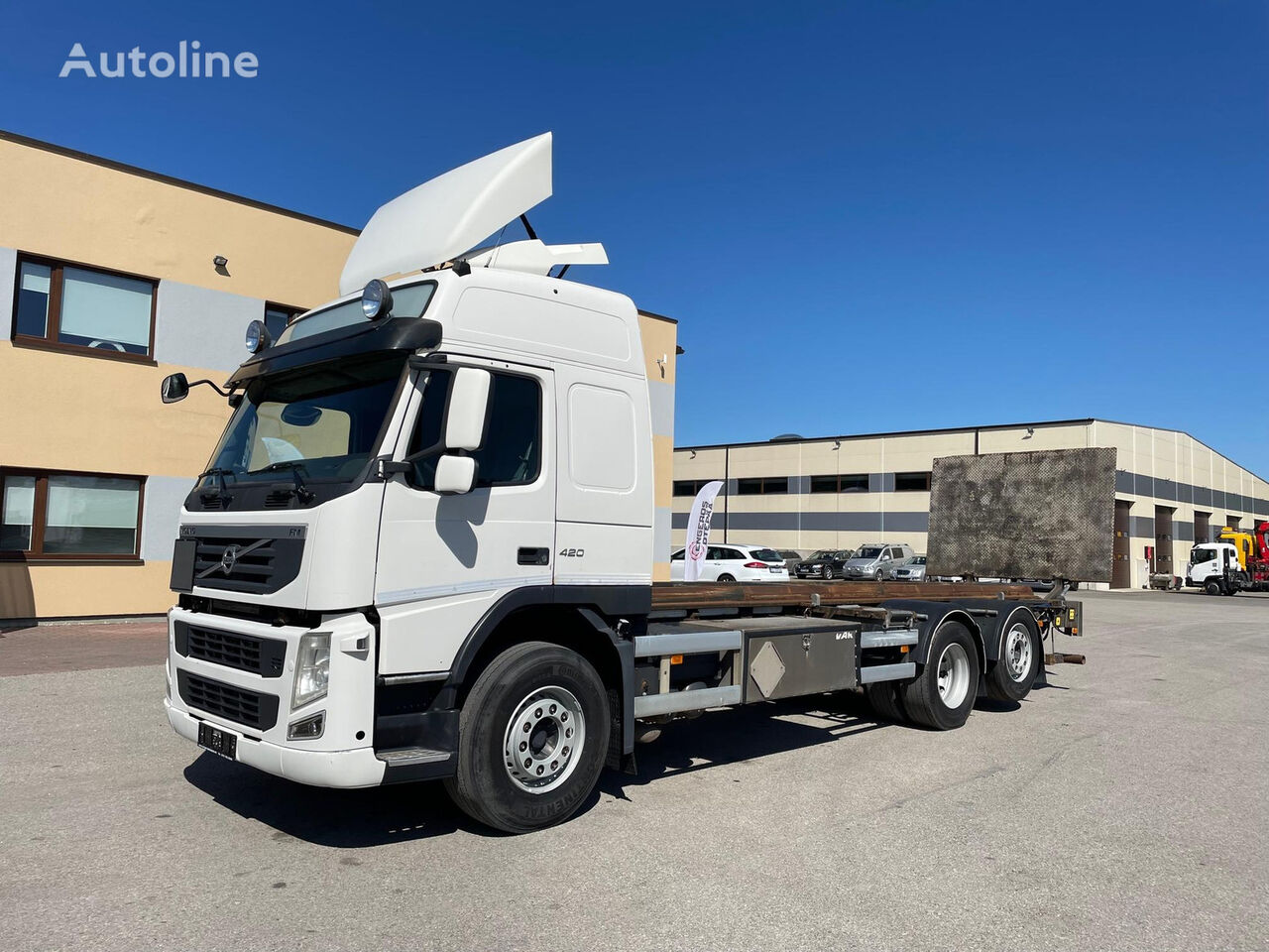 camion porte-conteneur Volvo FM420 6X2 + LIFT + VEB + HYDRAULICS