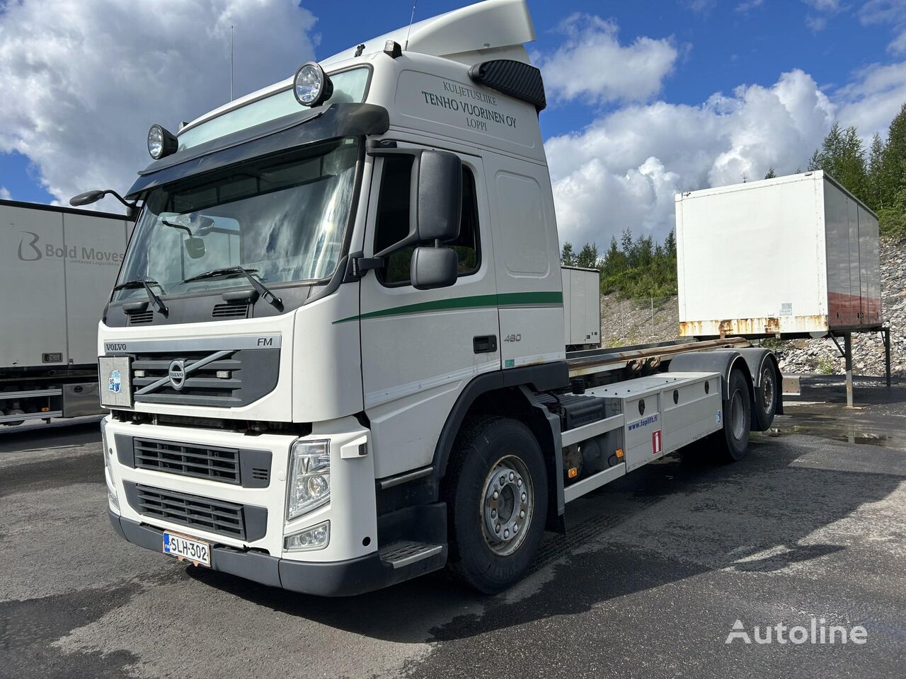 φορτηγό μεταφοράς εμπορευματοκιβωτίων Volvo FM460 2013 Konttiauto 2013