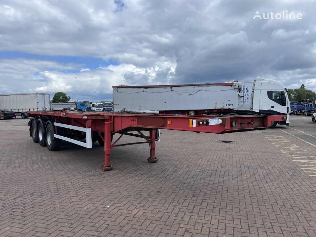 AHP 37FT FLATBED/COIL CARRIER TRAILER – 2000 – C063848 puoliperävaunu kontti rungolla