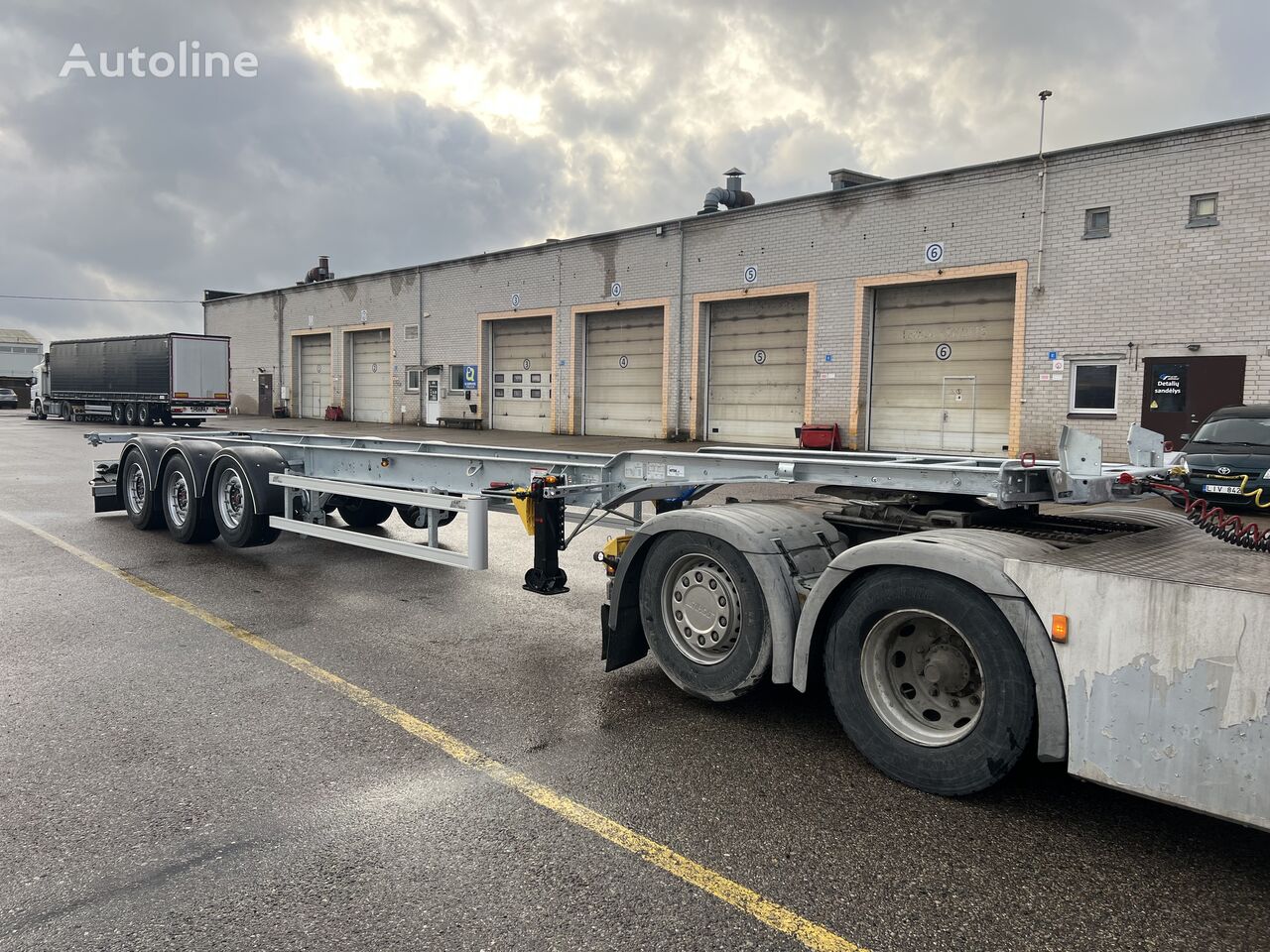 new AMT Trailer MTDK CO300, 3700KG container chassis semi-trailer