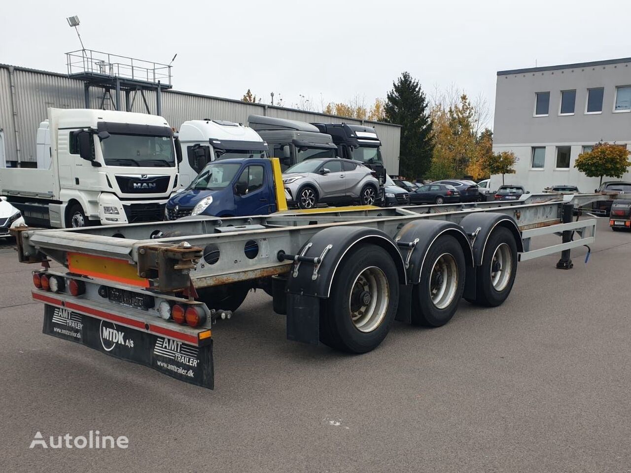 AMT Trailer S342 container chassis semi-trailer