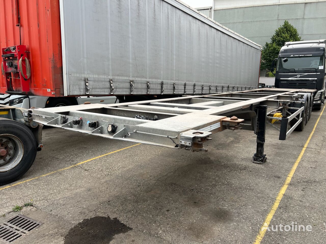 Acerbi Portacontainer 20', 30', 40', 45' container chassis semi-trailer