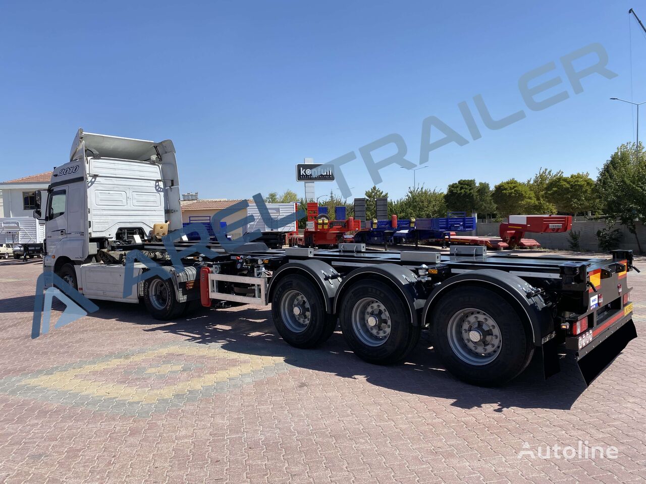 новый полуприцеп контейнеровоз Arel Trailer EXTENDABLE CONTAINER TRAILER 40 FT 45 FT