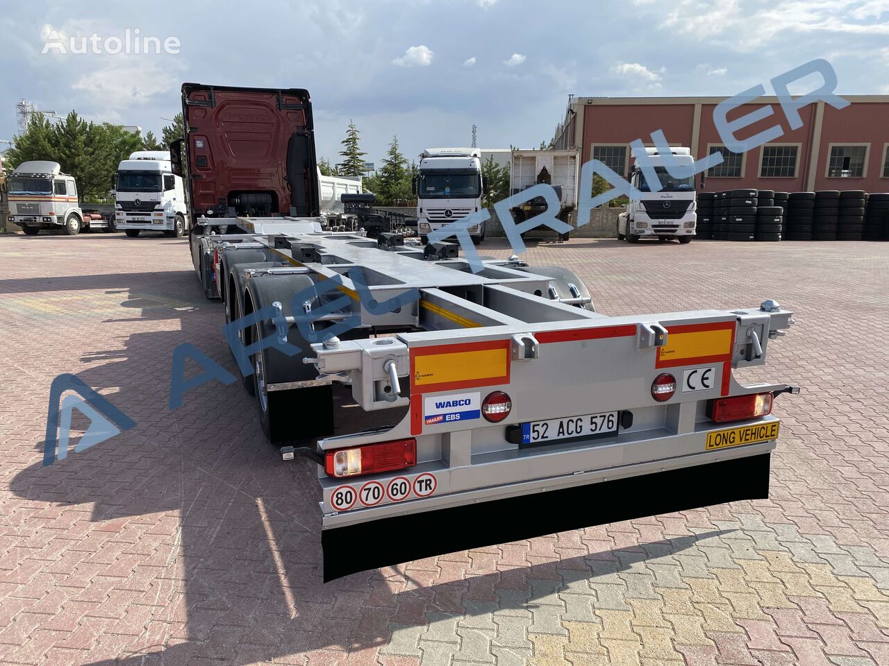 semiremorcă pentru transport containere Arel Trailer SKELETAL CONTAINER SEMI TRAILER 20 FT 30 FT 40 FT 45 FT SLIDING nouă