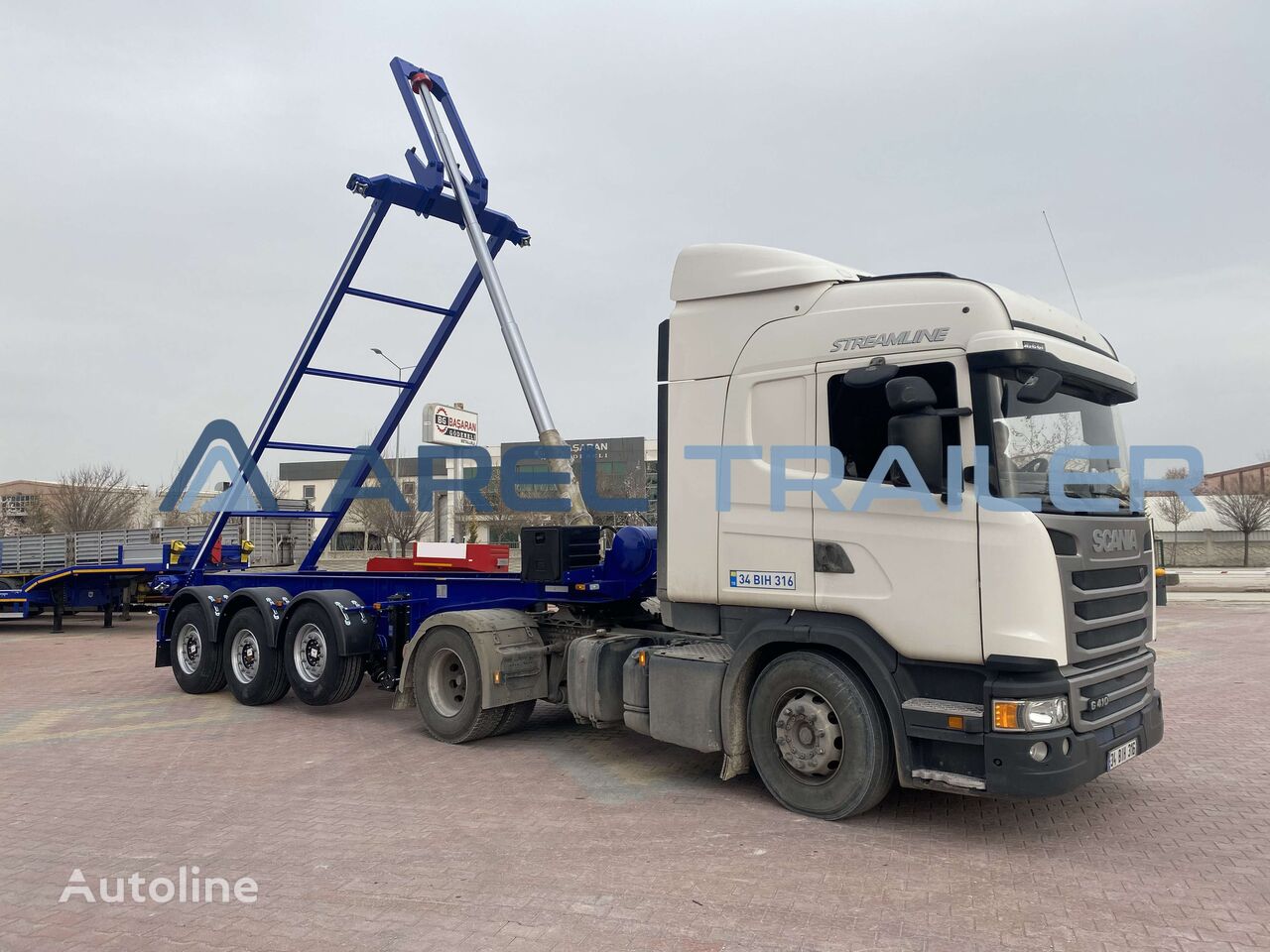 Arel Trailer TIPPING SKELETAL CONTAINER SEMI TRAILER 20 FT 30 FT 40 FT 45 FT container chassis semi-trailer