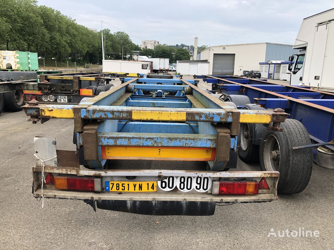 Asca container chassis semi-trailer