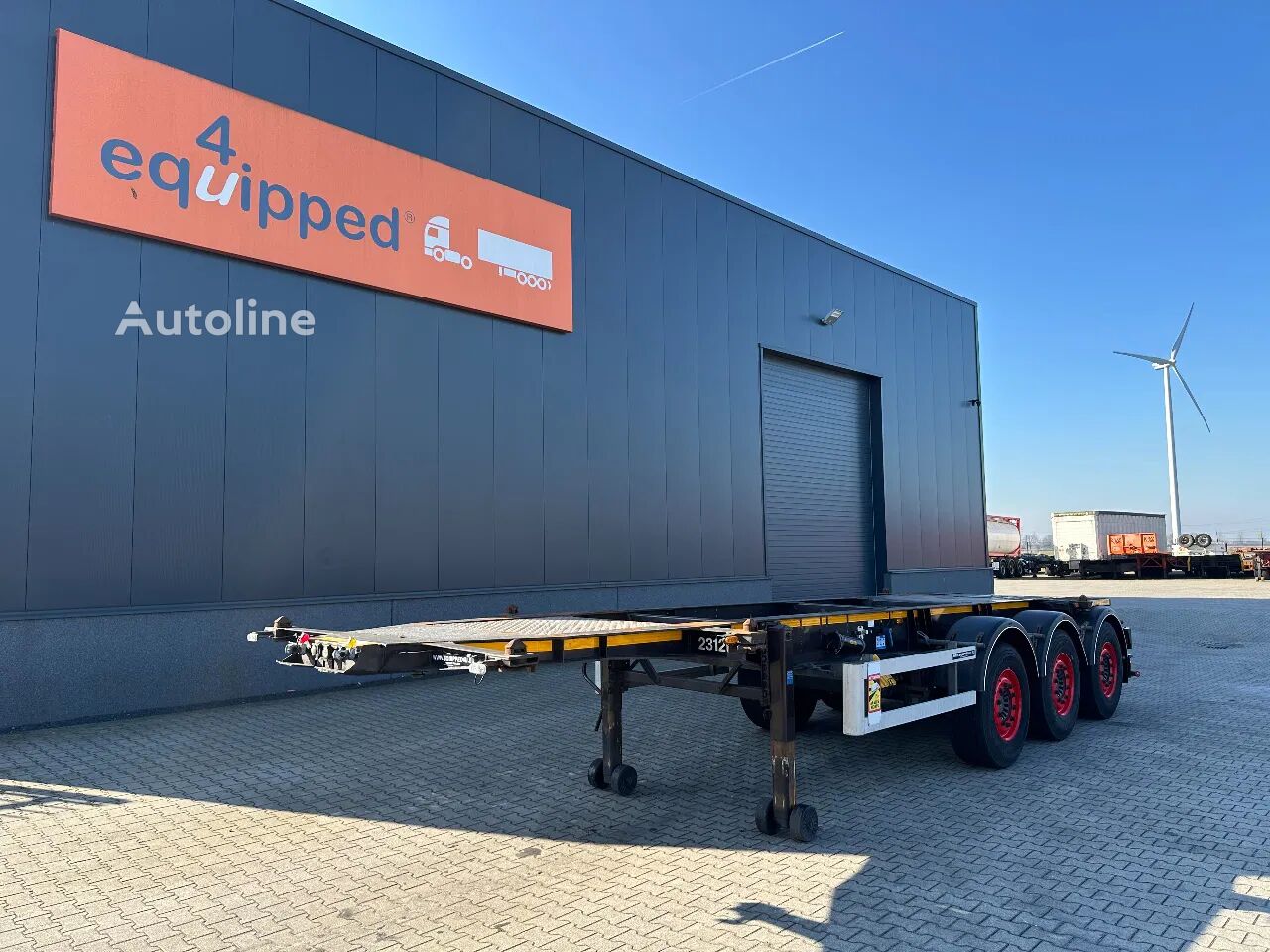 Burg 20FT ADR (EX/II, EX/III, FL, AT) Chassis, Leergewicht : 3.690kg, Containerauflieger