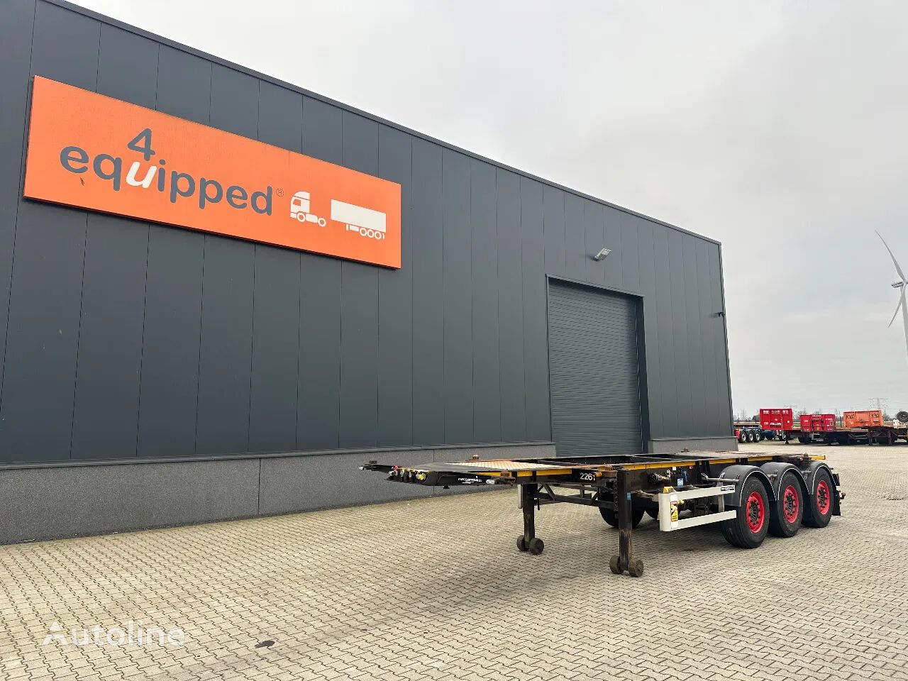 Burg 20FT ADR (EX/II, EX/III, FL, AT) Chassis, leeggewicht: 3.690kg,  container oplegger