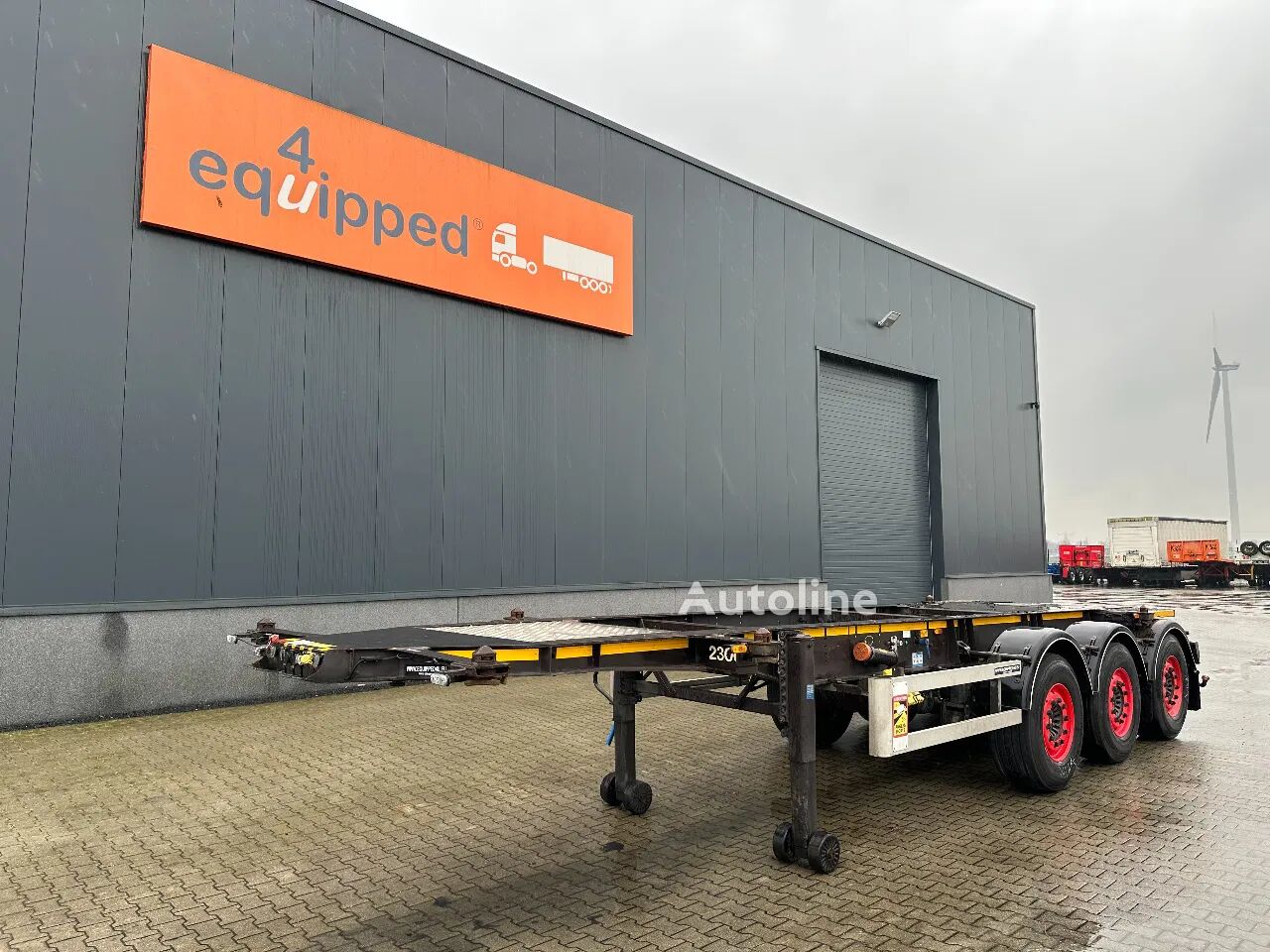 Burg 20FT ADR (EX/II, EX/III, FL, AT), Leergewicht: 3.690kg, SAF INTR container chassis semi-trailer