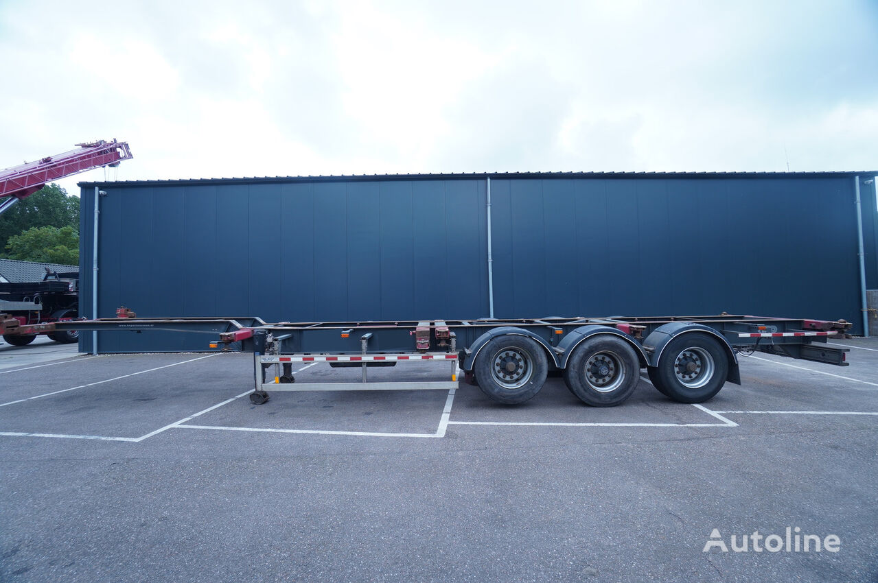 العربات نصف المقطورة شاحنة نقل الحاويات Burg 3 AXLE CONTAINER TRANSPORT TRAILER