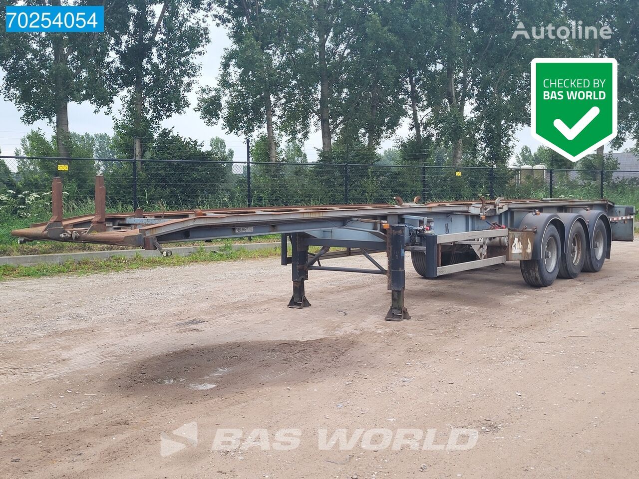 полуприцеп контейнеровоз Burg BPDO 17-27 3 axles