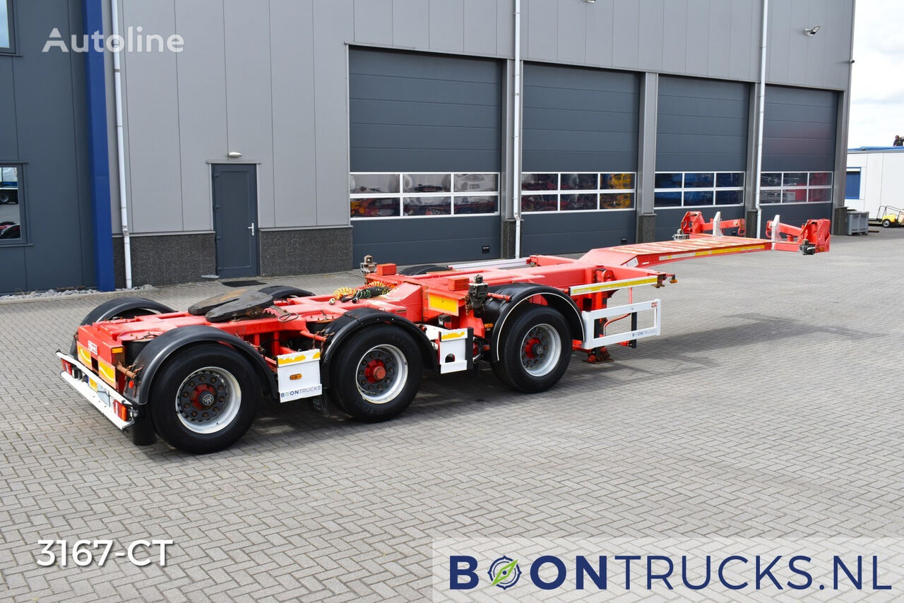 semiremorcă pentru transport containere D-TEC CTD-41-03D COMBIDOLLY | 20ft * 2x STEERING * LIFT AXLE * NL TRAI