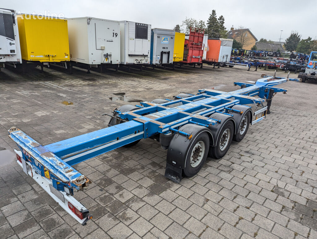 D-Tec EUROFLEX VCC-01 MULTI -DiscBrakes - All connections + 20FT swap  container chassis semi-trailer