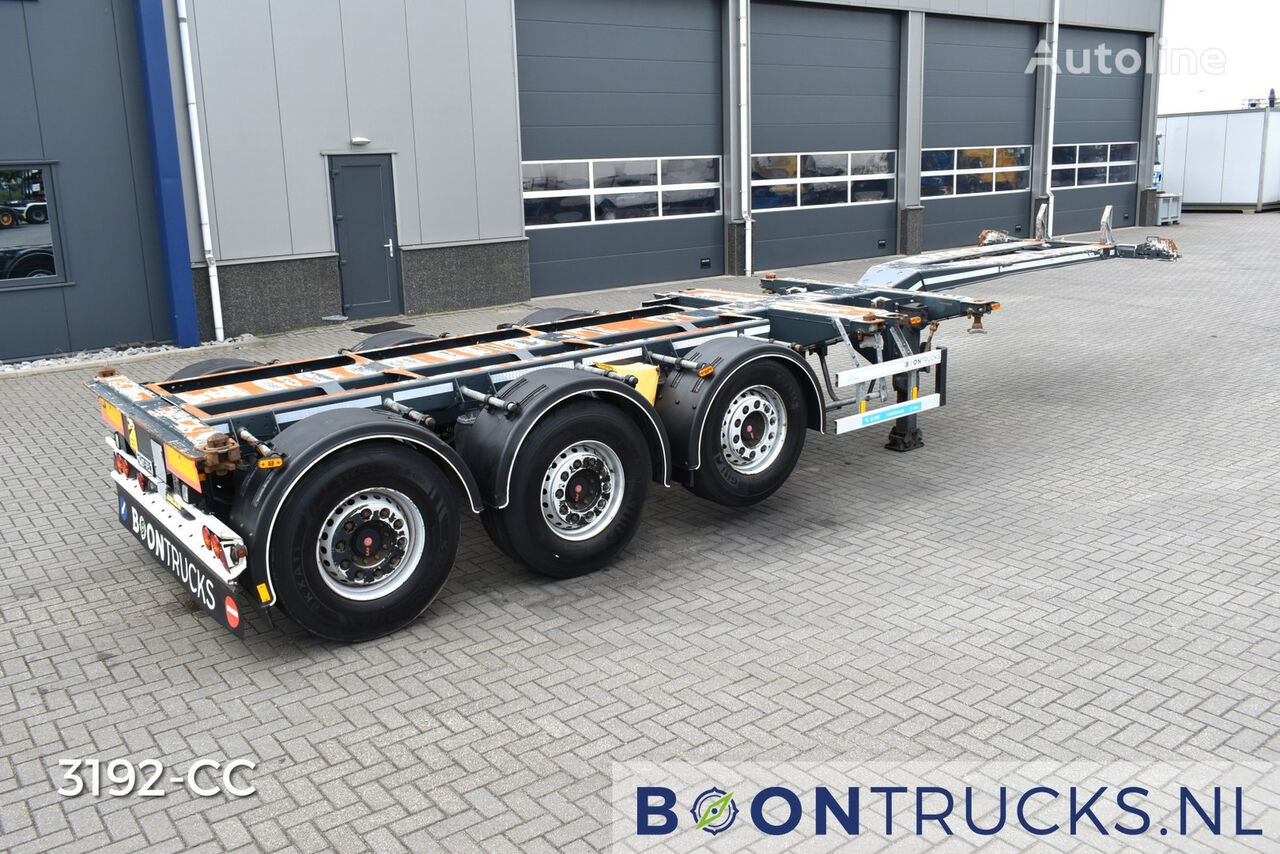 D-Tec FLEXITRAILER | 2x20-30-40-45ft HC * SAF / DISC * 3x EXTENDABLE * Containerauflieger