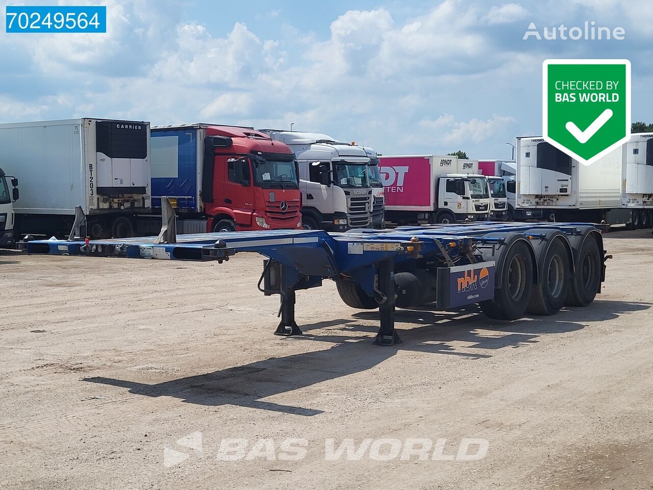 D-Tec FT-43-03V Liftachse 45ft container chassis semi-trailer