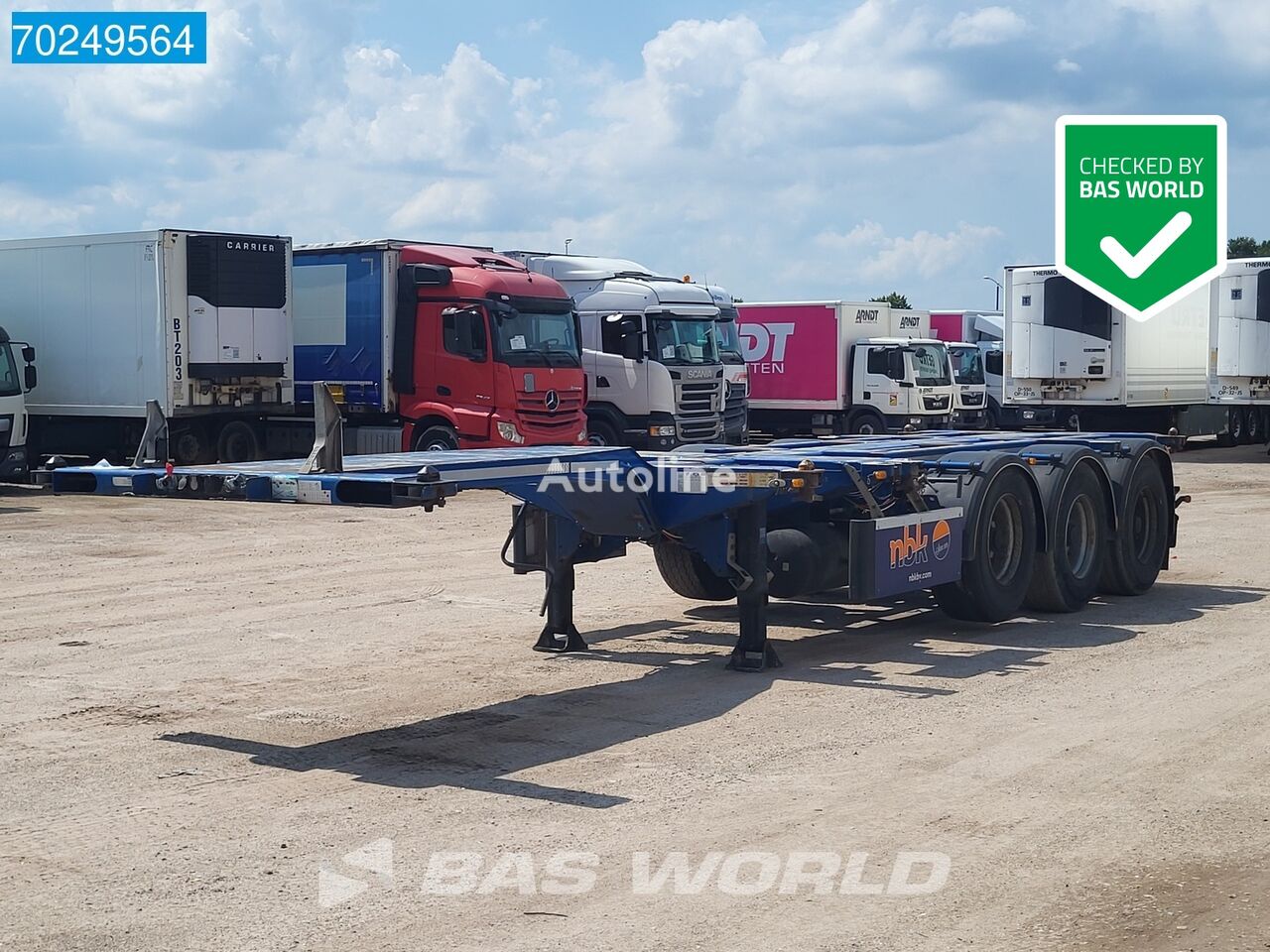 D-Tec FT-43-03V Liftachse 45ft container chassis semi-trailer