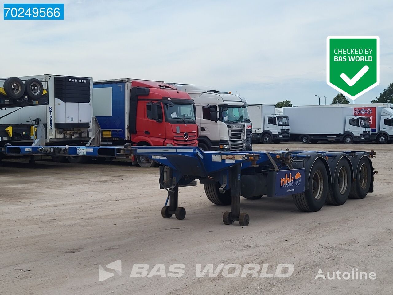 konteinerių važiuoklė puspriekabė D-Tec FT-43-03V NL-Trailer Liftachse 45ft