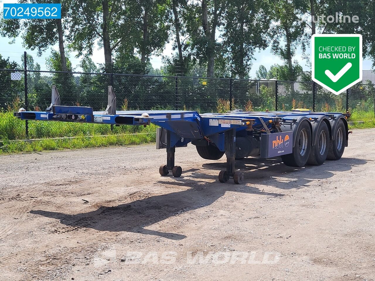 العربات نصف المقطورة شاحنة نقل الحاويات D-Tec FT-43-03V NL-Trailer Liftachse 45ft