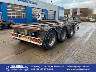 D-Tec FT-LS-S / Flexi Trailer / 3x Extendable / 45FT / 1x Lift Axle container chassis semi-trailer