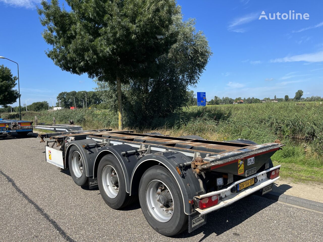 D-Tec Flexitrailer containerchassi semitrailer