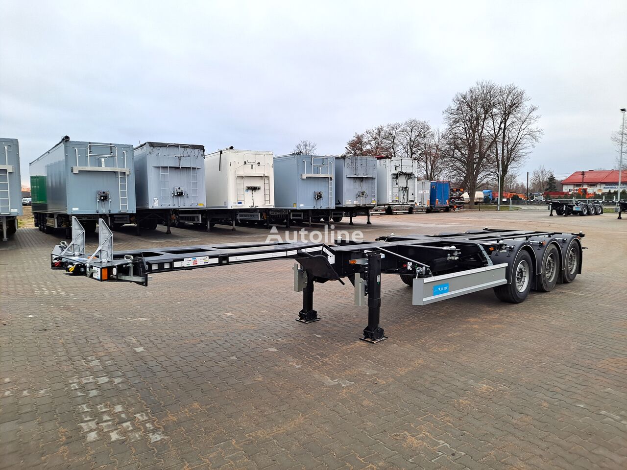 new D-Tec PORTMASTER PM-3-S BASIC ECO container chassis semi-trailer