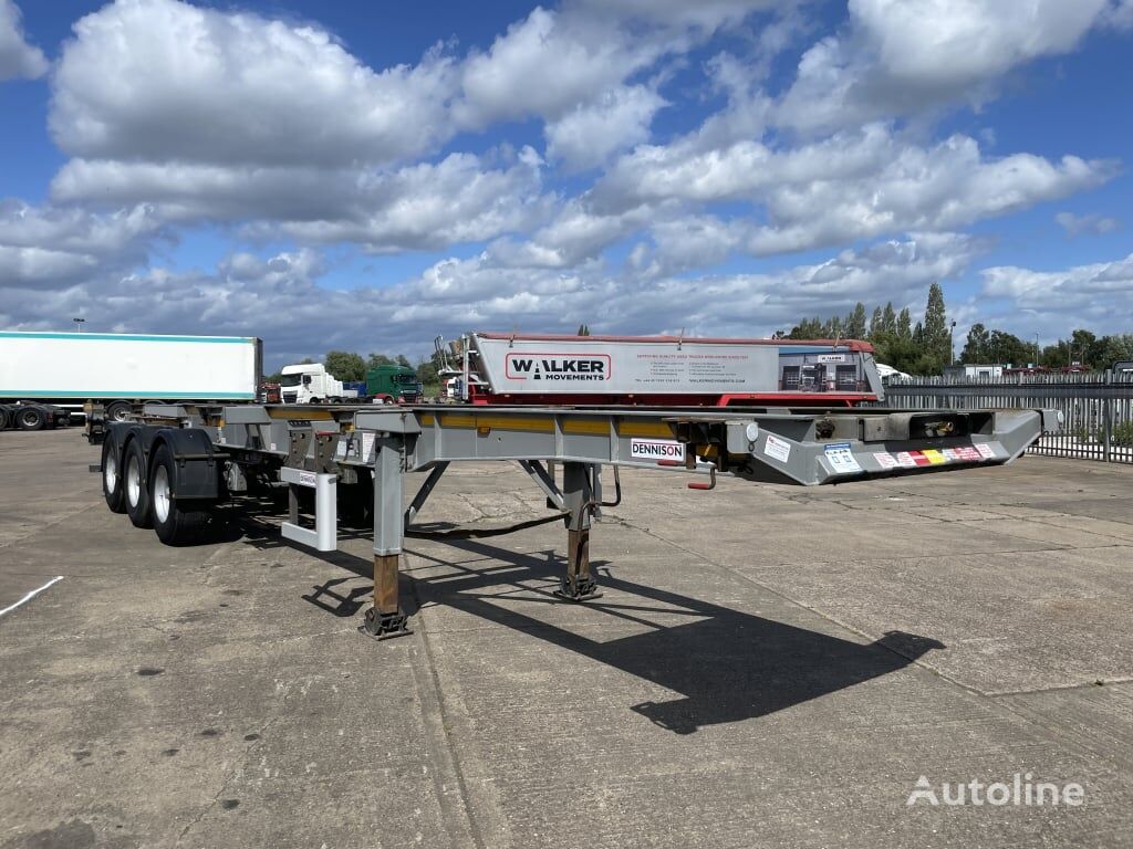 semiremorcă pentru transport containere Dennison LOCK AND GO SLIDING SKELETAL TRAILER – 2018 – C470606