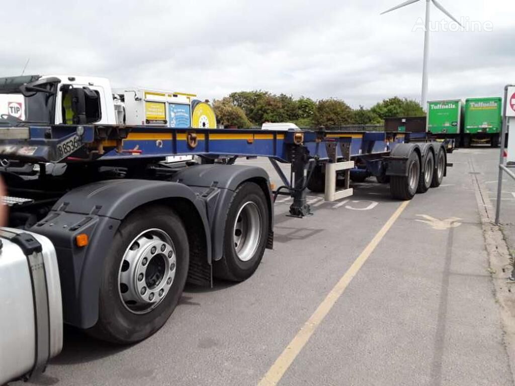 semi-remorque porte-conteneurs Dennison Skeletal Trailer