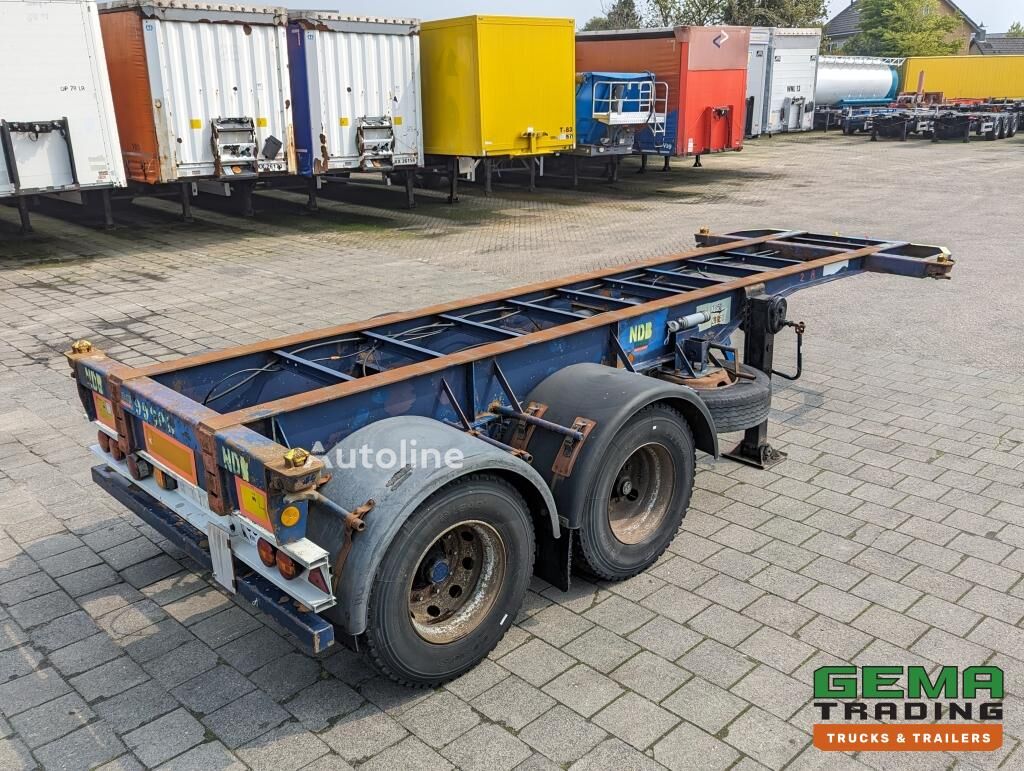 Flandria OP 20V 2A 2-Axles ROR - Drum Brakes - Leaf Suspension - 20FT container chassis semi-trailer - Autoline