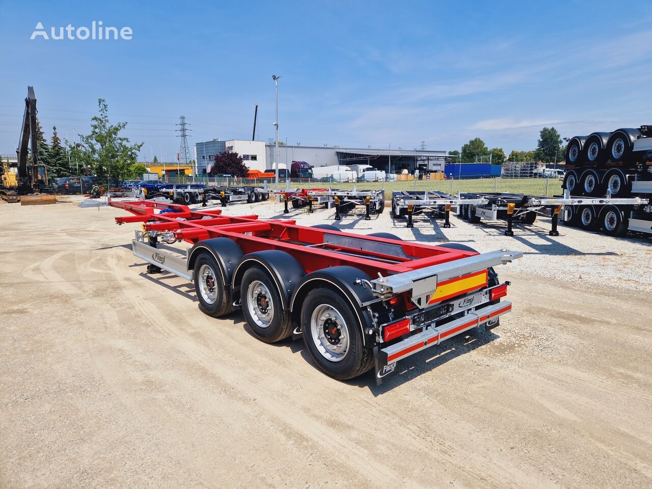 new Fliegl podkontenerowa uniwersalna  container chassis semi-trailer