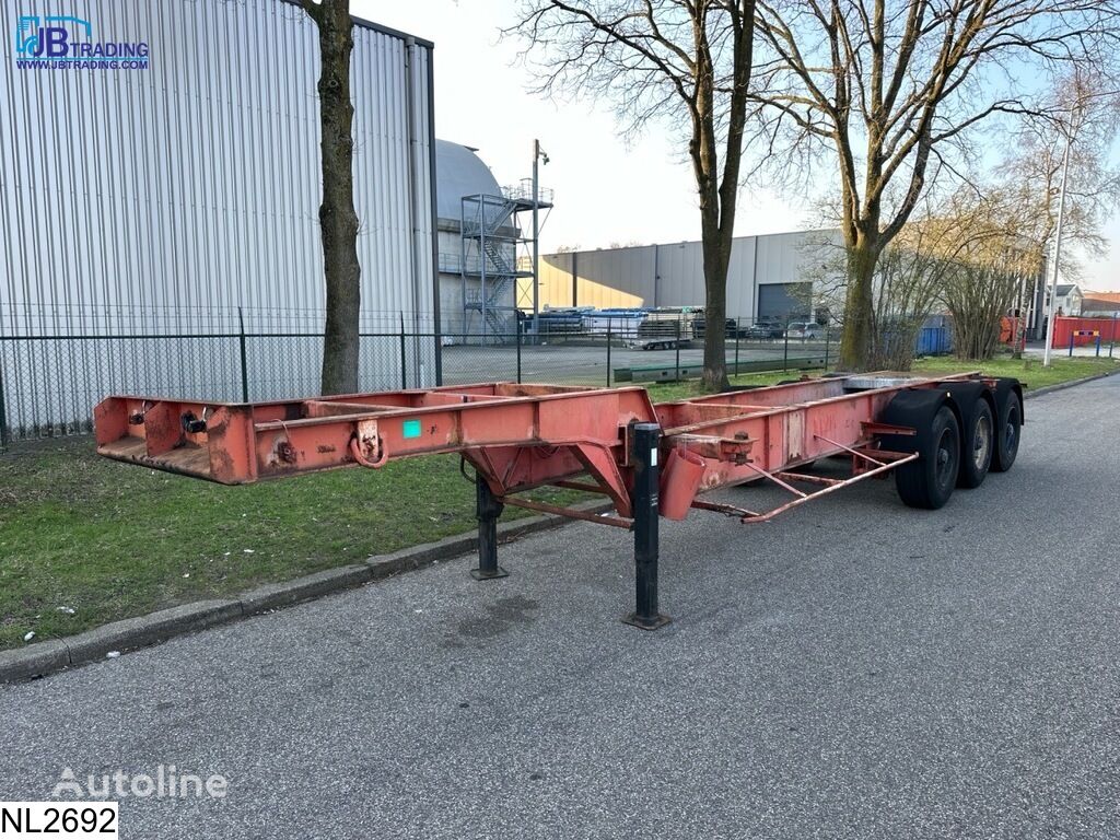 semi-remorque porte-conteneurs Fruehauf Container 20 FT, Steel suspension