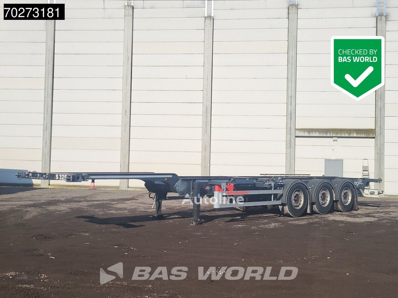 Kässbohrer Multi 3 axles container chassis semi-trailer