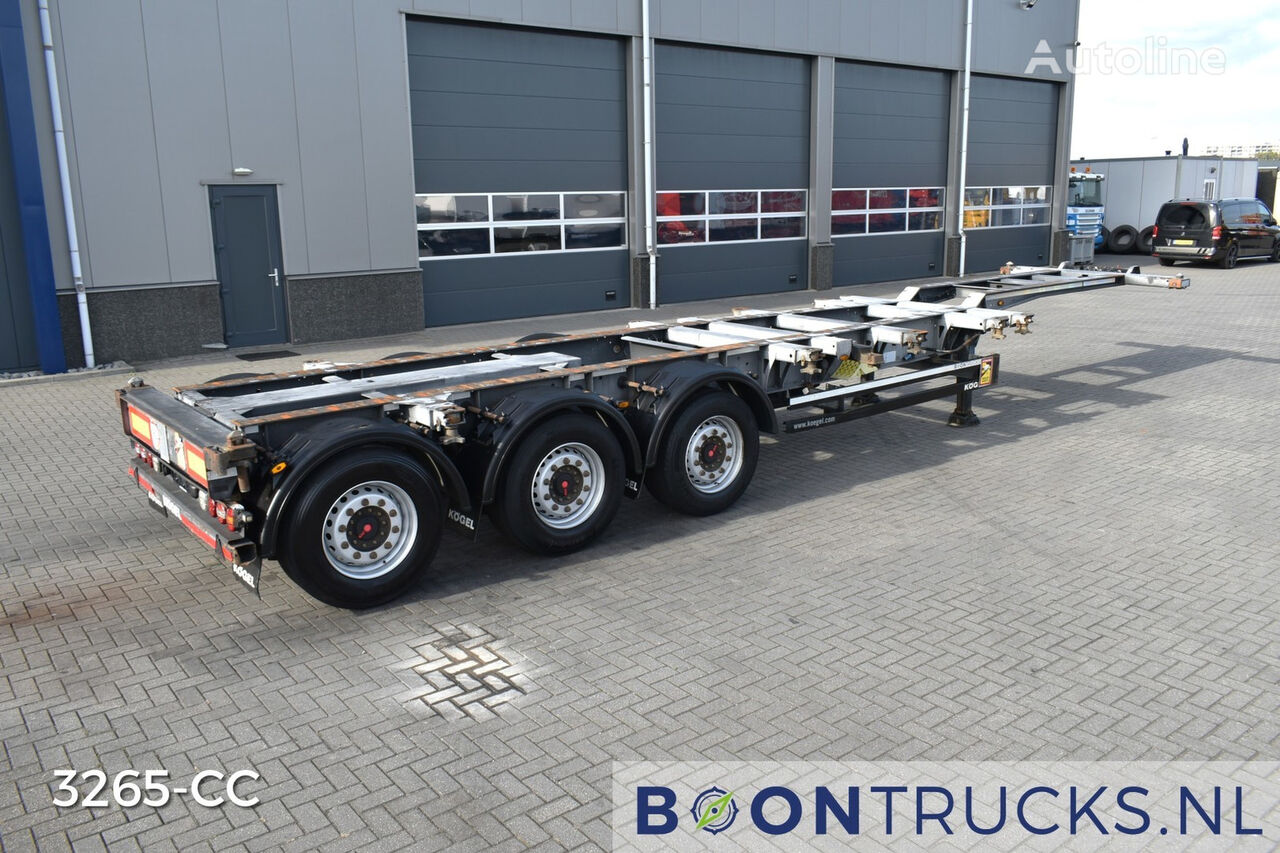 Kögel PORT 40 SIMPLEX 20 | 2x20-30-40ft HC * LIFTAS * SAF/DISC * ACHTE container chassis semi-trailer