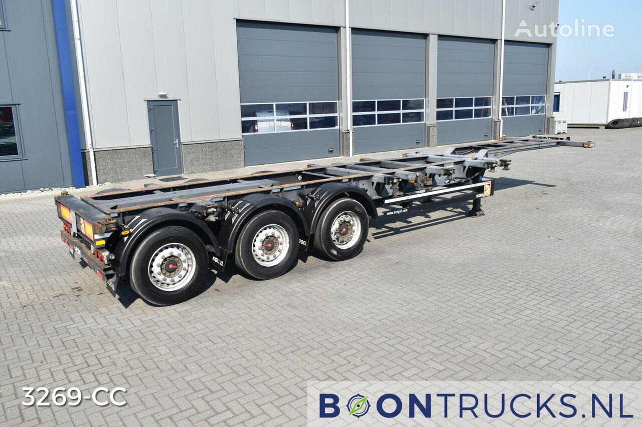 نیمه تریلر کانتینر Kögel PORT 40 SIMPLEX 20 | 2x20-30-40ft HC * SAF/DISC * LIFT AXLE * EN