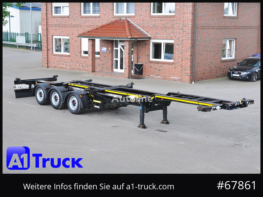 Kögel Port 40 Multiplex, Liftachse, Slider container chassis semi-trailer