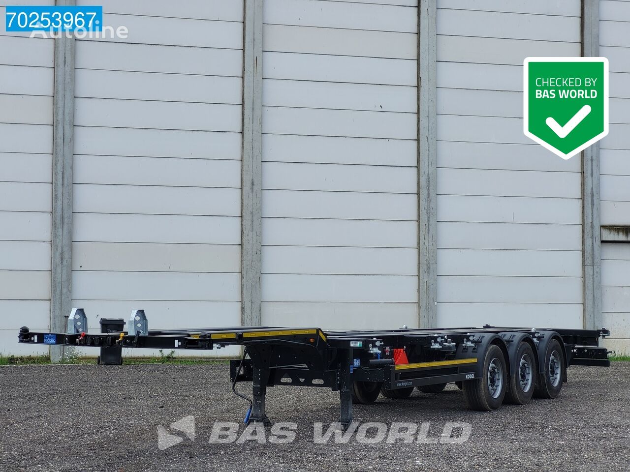 новый полуприцеп контейнеровоз Kögel S24-2 NL-Trailer 45ft TÜV 03/25