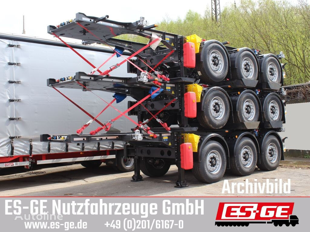 new Krone container chassis semi-trailer